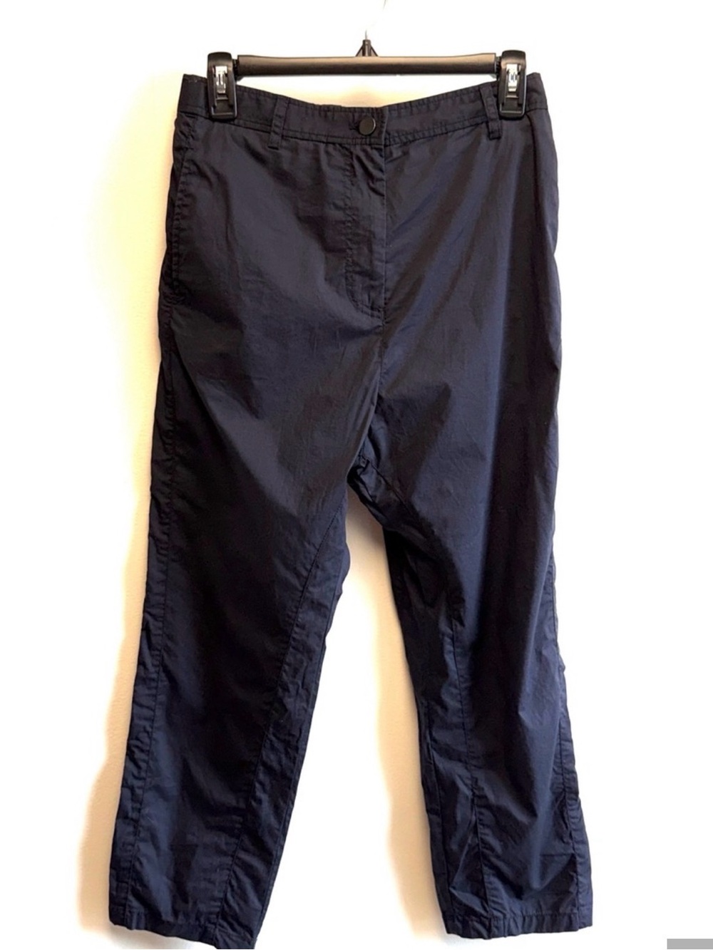 TWP Navy Blue Cotton Lightweight Cargo Style Pants Trish Wescoat Pound 4